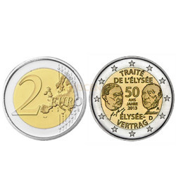 2 Euros Tratado Eliseu Alemanha 2013 A